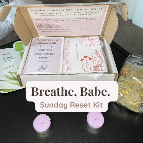 Breathe, Babe. Sunday Reset Kit | Self-Care Box for Burnout | Mindful Gift